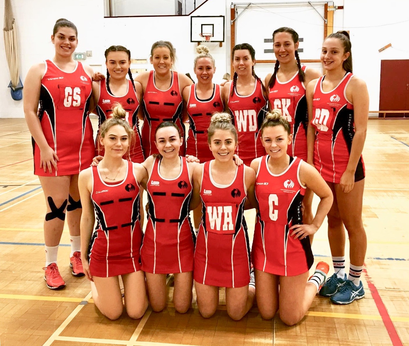 Pictured are the Winning Team, Phoenix Firebirds:Top Row: Poppy Markham, Fran Silver, Kelly Wilson, Lauren Clayton, Natalie Mooney, Vicky Wood, Georgia Skitt.Bottom Row: Tessa Buckley, Lucy Parker, Alex Blake, Holli Suddes.